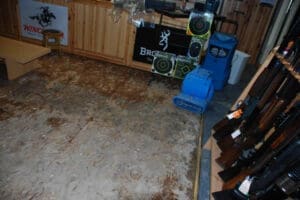 flooded gun showroom