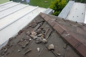 Lightning damage claim Dublin - damaged roof