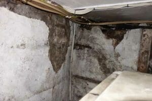 Roof leak Water Damage to the basement