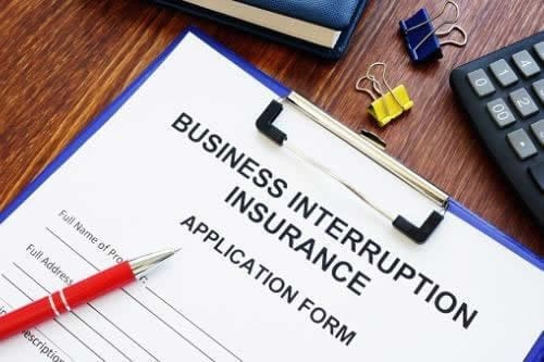 Business interuption claim form