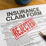 Insurance claim form rejected