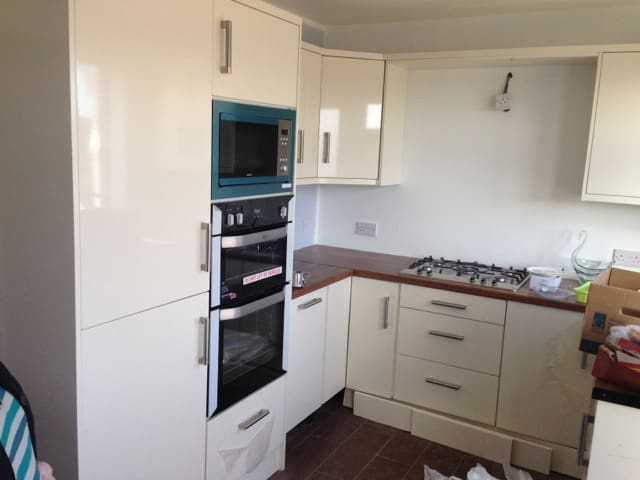 Restored kitchen after insurance claim payout