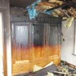 Fire damaged home in Howth Sutton
