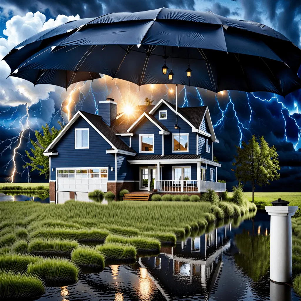 image of a house in a storm where the occupants are asking one another if they need a loss assessor to correctly estimate the value of an insurance claim on their property in dublin